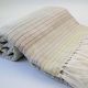 Natural Dyed Cotton Blanket (Handwoven) - White