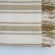 Natural Dyed Cotton Blanket (Handwoven) - Beige