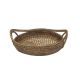 Rattan Circular Tray with Handles