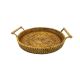 Rattan Tray 
Circle with handle
