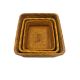 Set of 3 Rattan Baskets - Rectangle