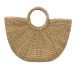 Handmade Water Hyacinth Bag with round handle