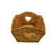 Rattan Basket with Heart Shaped Holder