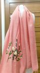 Handmade Cotton Long Shawl with embroidery