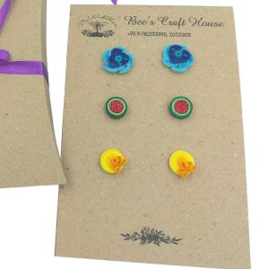 Bee Craft House Hand Made Paper Quilling 3in 1 set Earrings